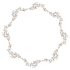 Floral wreath watercolor