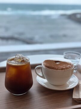 sea and coffee
