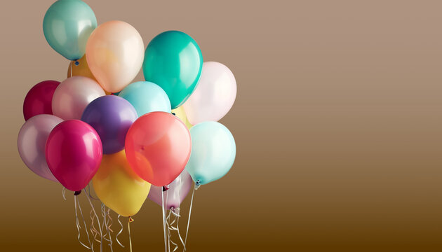 Bal&otilde;es, bexigas de festas de anivers&aacute;rio criado por IA