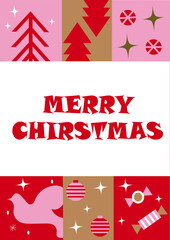 merry christmas greeting card