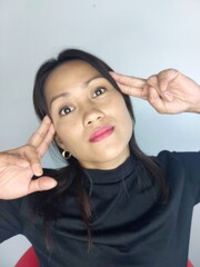 A Psychic Diverse Female Adult Isolated