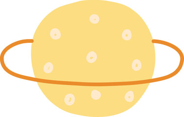 Planet Hand drawn Decoration Elements In Cartoon Style