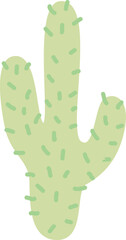 Cactus Illustration Decoration Elements In Cartoon Style