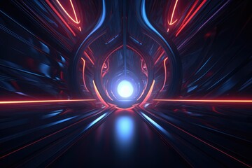 Interior of a spaceship, made with generated ai