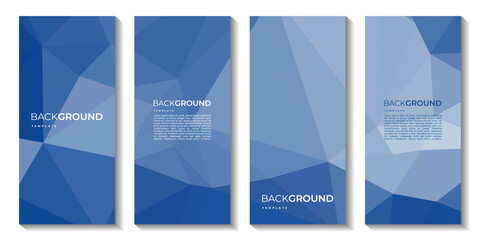 a set of brochure with corperate colorful blue  background
