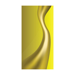 Abstract vibrant gradient vertical banner in yellow tones