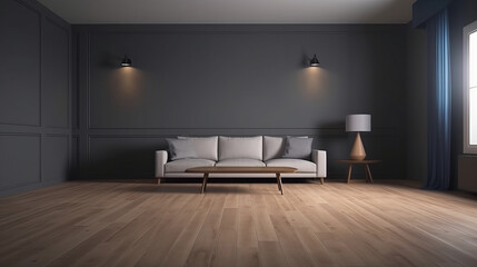 Fototapeta na wymiar Modern Living Room Illustration AI Generative.