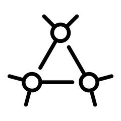 Obraz premium enzyme line icon