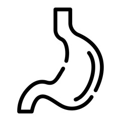 stomach line icon