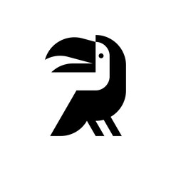 Toucan Logo. Icon design. Template elements