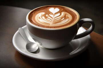 cup of coffee with milk