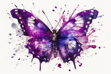 butterfly on a white background