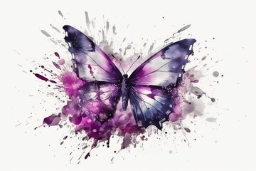 butterfly on white background