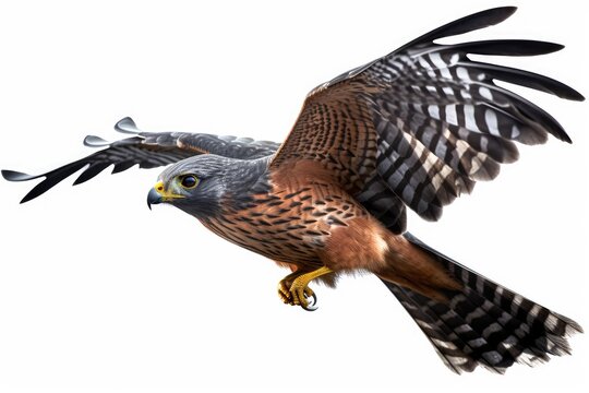 Red Tailed Hawk In Flight