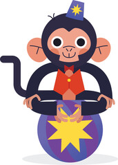 Animal monkey circus show