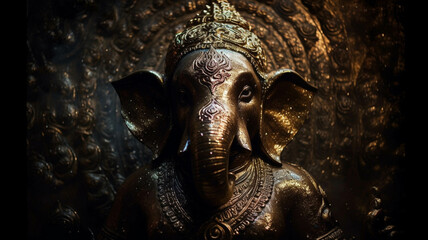 Fototapeta na wymiar ガネーシャ, Ganesha, พระคุณเชษฐา, गणेश (Ganesha)
