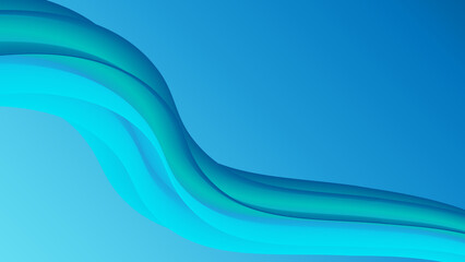 Wave Blue 4K Background