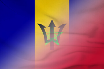 Barbados and Morocco government flag international negotiation MAR BRB