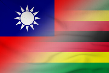 Taiwan and Zimbabwe national flag transborder negotiation ZWE TWN