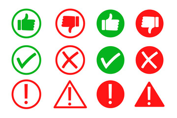like and dislike icon collection design. UI icon set