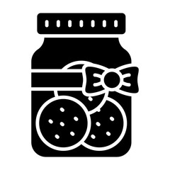 Carefully crafted icon of cookies jar in modern style, easy to use icon
