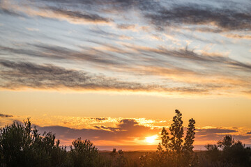 Fototapeta na wymiar Sunset in Nambung National Park, Western Australia, Australia 