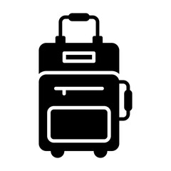 Traveling bag vector design, premium icon of luggage in editable style