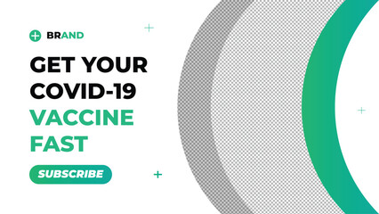 Health and Medical Doctors web banner template and video thumbnail design.