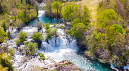Waterfall In Martin Brod Bosnia And Herzegovina