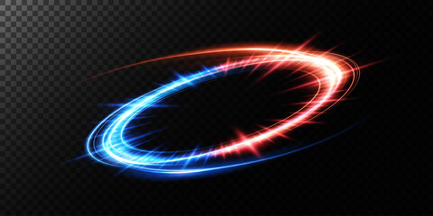 Abstract beautiful light background. Magic sparks on a dark background. Mystical speed stripes, glitter effect. Shine of cosmic rays. Neon lines of speed and fast wind. Glow effect, powerful energy. 