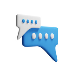 chat bubble 3d illustration