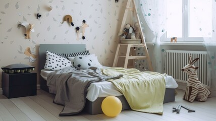 cool child room interior