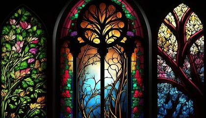 stained glass window