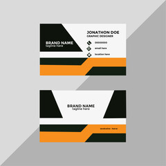 professional business card design. it is my own design.Double-sided creative business card template. Vector illustration