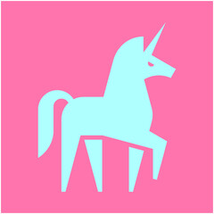 Unicorn Logo. Icon design. Template elements