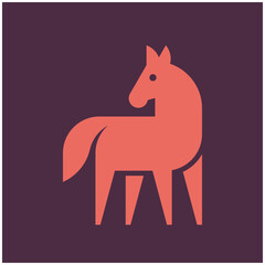 Horse Logo. Icon design. Template elements