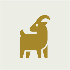 Goat Logo. Icon design. Template elements