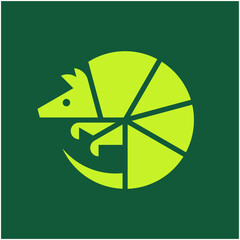 Armadillo Logo. Icon design. Template elements