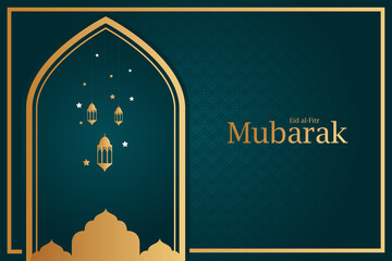 Eid Mubarak greetings card. Eid banner design. Eid Mubarak template. Eid wishes. 