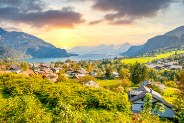 Blick über Sankt Gilden, Österreich 