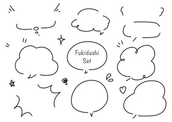 手書きのふきだしセット