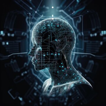 Robotergesicht, AI, Kunstliche Intelligenz