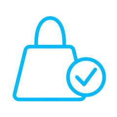 Fototapeta premium shop business icon with black outline style. business, icon, checklist, symbol, document, vector, report. Vector illustration