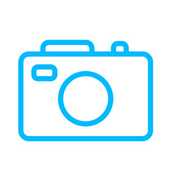 camera business icon with black outline style. business, icon, checklist, symbol, document, vector, report. Vector illustration