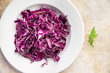 salad purple cabbage vegetable meal food snack copy space food background rustic top view veggie vegan or vegetarian food
