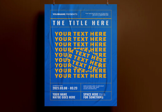 Typography Poster or Flyer Template 01