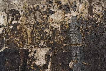 Grunge old wall texture, peeling paint