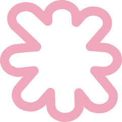 Fototapeta premium cute pastel doodle line element decoration