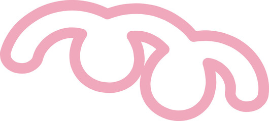 Obraz premium cute pastel doodle line element decoration