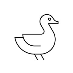 Duck Logo. Icon design. Template elements